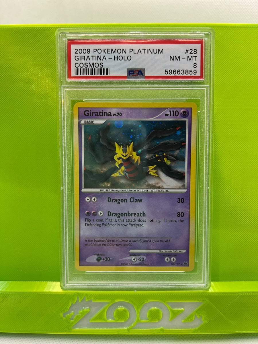 PSA 8 Pokemon Platinum Giratina #28 Cosmos Holo – zooz collectibles llc