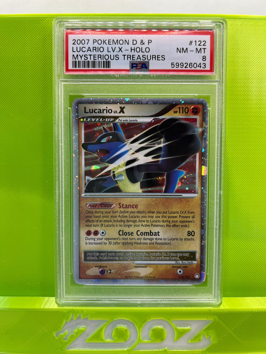 LUCARIO LV X PSA 10 POKEMON SECRET OF THE LAKES JAPANESE DP2 HOLO RARE