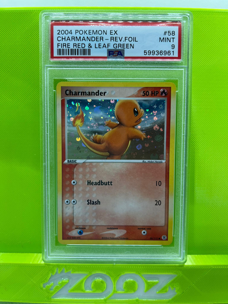 2004 deals Pokemon EX Fire Red & Leaf Green # 58 Charmander PSA 10